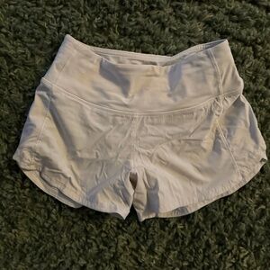 Lululemon Athletica Cream Athletic Shorts